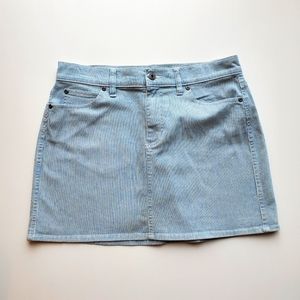 Vince Camuto pinstripe denim mini skirt